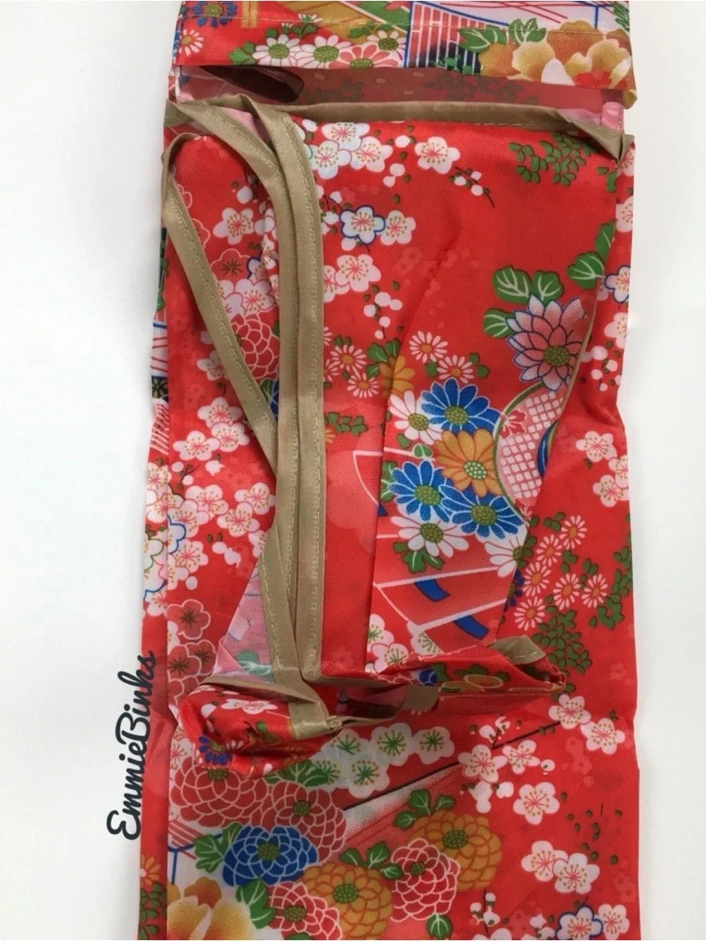 New Asian Inspired Art Print Reusable Shopping Tote - Errand Bag  / Gym Bag